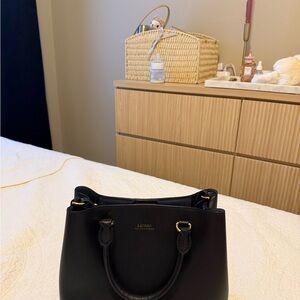 Lauren Ralph Lauren Black Satchel